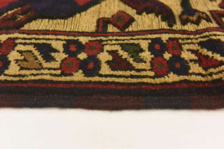 3' x 4' 9 Hand Knotted Sumak Wool Rug