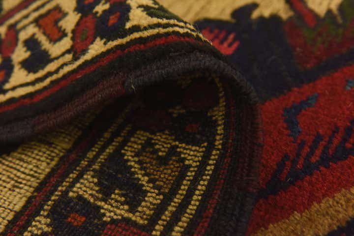3' x 4' 9 Hand Knotted Sumak Wool Rug