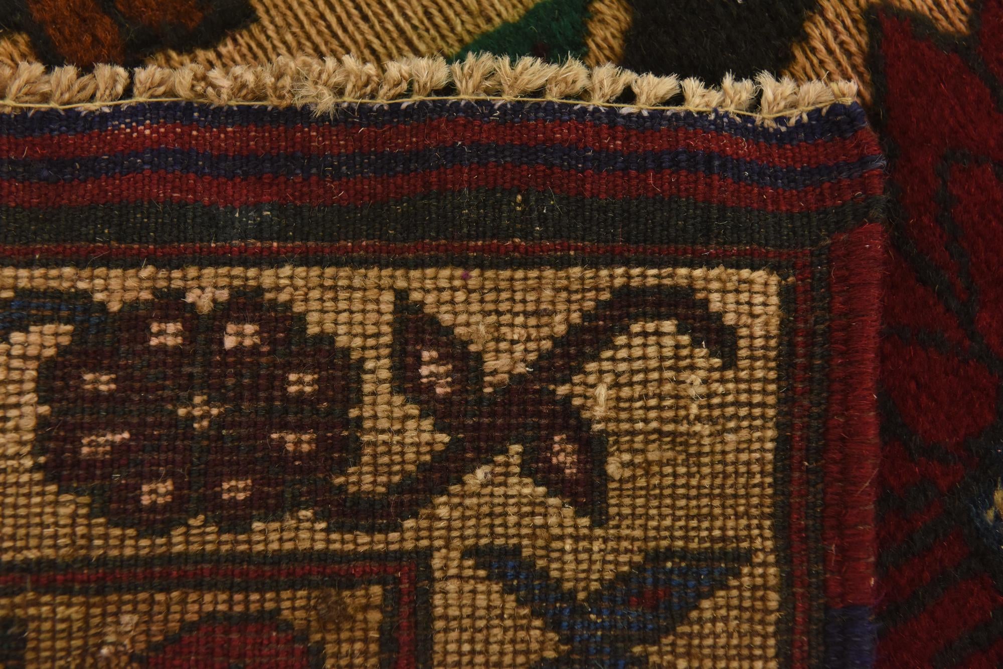 3' x 4' 8 Hand Knotted Sumak Wool Rug