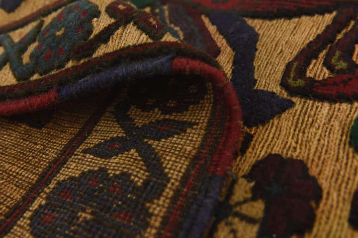 3' x 4' 8 Hand Knotted Sumak Wool Rug