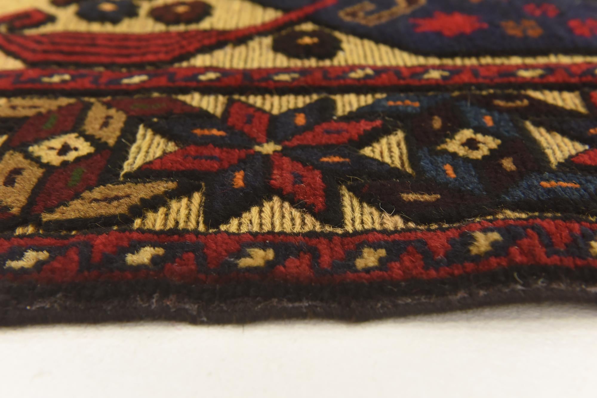 2' 9 x 4' 4 Hand Knotted Sumak Wool Rug