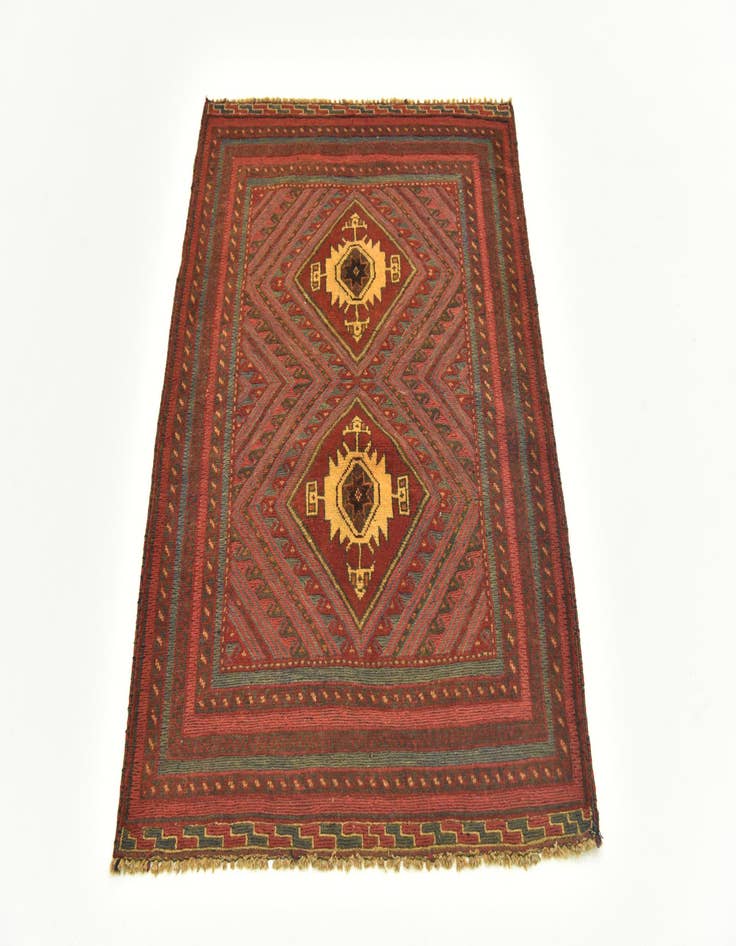 Detail image of 2' 10 x 4' Hand Knotted Sumak Wool Rug