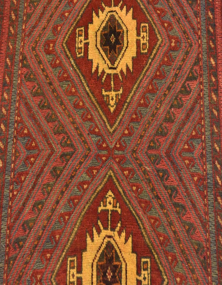 Detail image of 2' 10 x 4' Hand Knotted Sumak Wool Rug