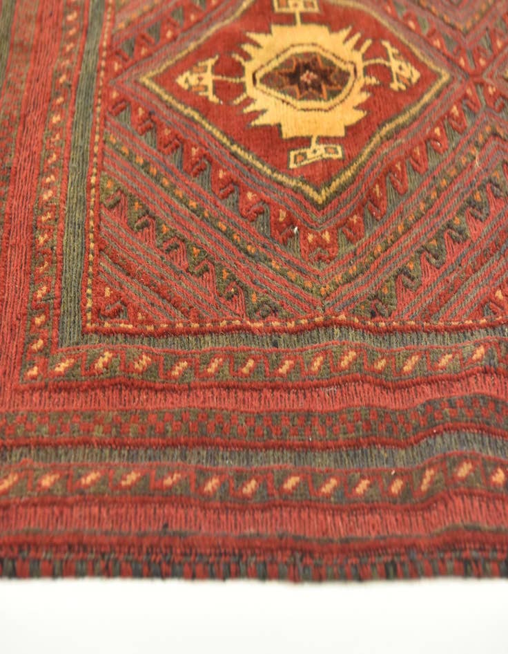 Detail image of 2' 10 x 4' Hand Knotted Sumak Wool Rug