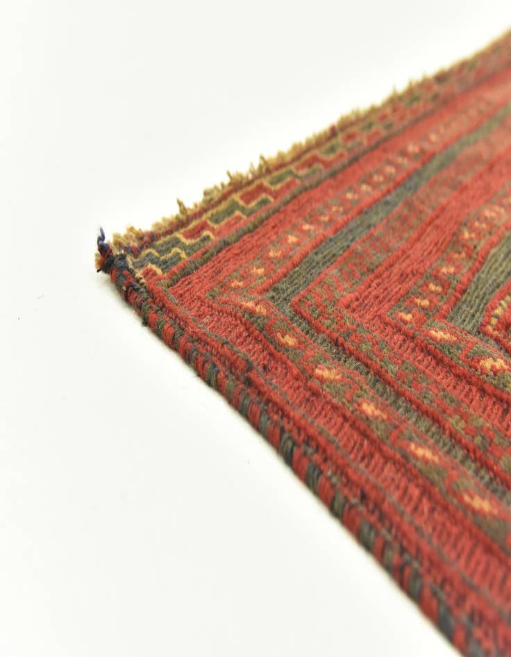 Detail image of 2' 10 x 4' Hand Knotted Sumak Wool Rug