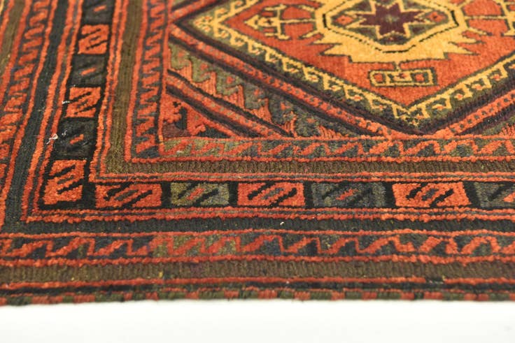 Detail image of 2' 8 x 4' Hand Knotted Sumak Wool Rug
