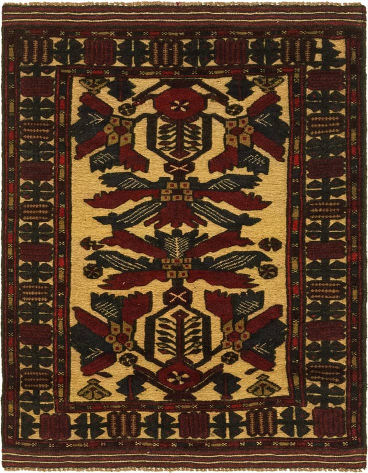 Detail image of 3' x 4' 6 Hand Knotted Sumak Wool Rug