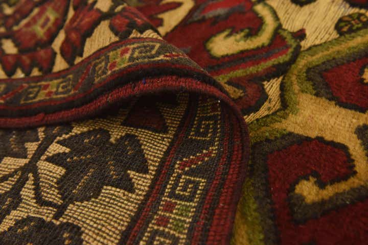 4' 1 x 6' 5 Hand Knotted Sumak Wool Rug