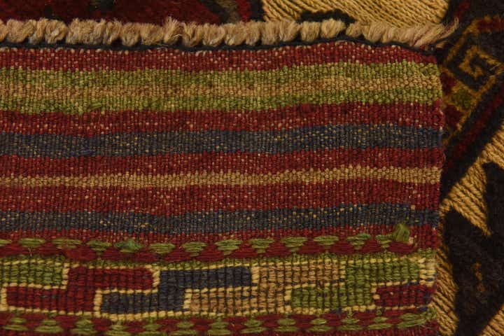 4' 1 x 6' 5 Hand Knotted Sumak Wool Rug