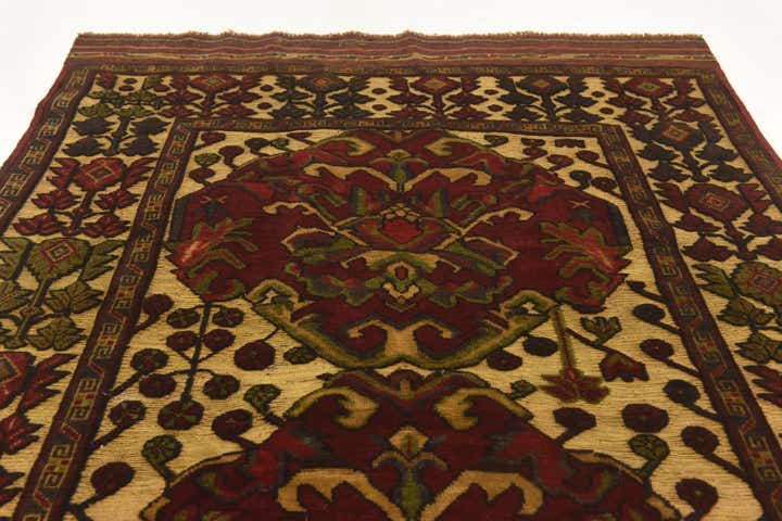 4' 1 x 6' 5 Hand Knotted Sumak Wool Rug