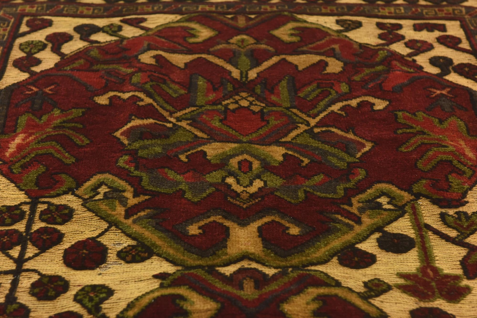 4' 1 x 6' 5 Hand Knotted Sumak Wool Rug