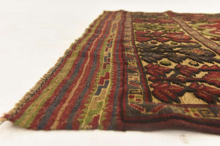 4' 1 x 6' 5 Hand Knotted Sumak Wool Rug