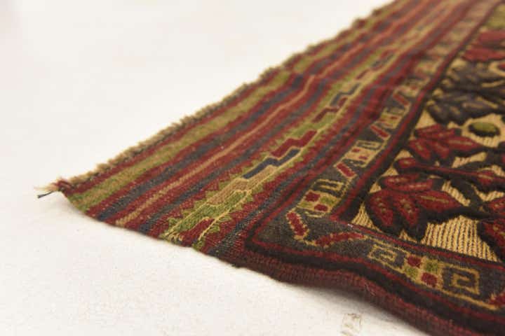 4' 1 x 6' 5 Hand Knotted Sumak Wool Rug