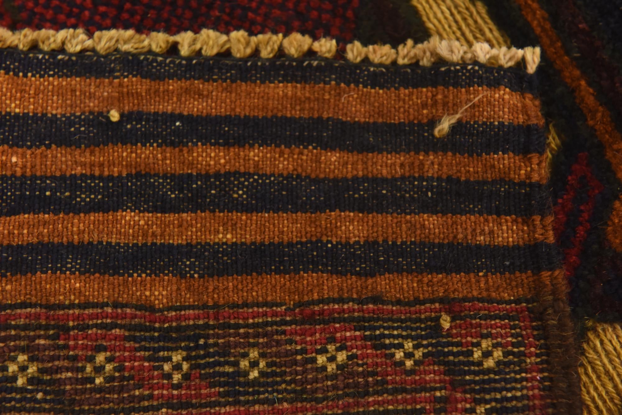 3' x 4' 7 Hand Knotted Sumak Wool Rug