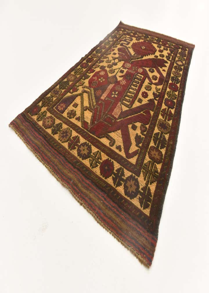 3' x 5' Hand Knotted Sumak Wool Rug