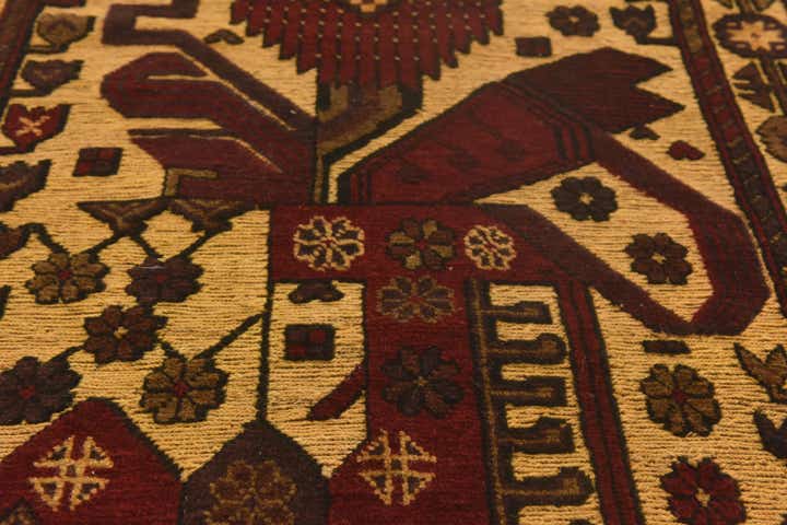 3' x 5' Hand Knotted Sumak Wool Rug