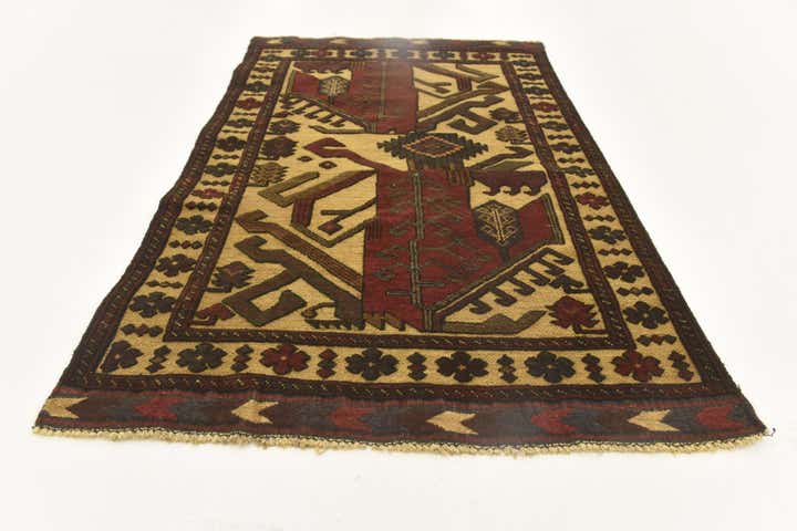 2' 10 x 4' 8 Hand Knotted Sumak Wool Rug