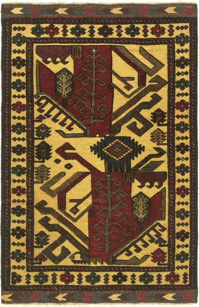 2' 10 x 4' 8 Hand Knotted Sumak Wool Rug