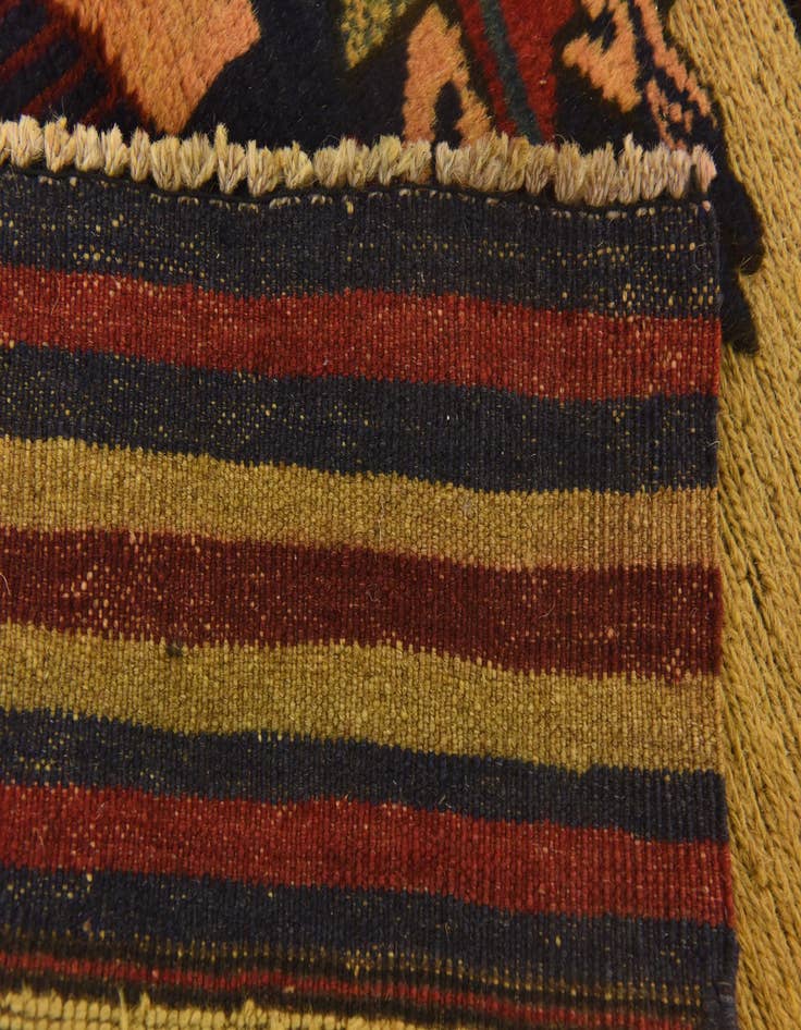 Detail image of 3' 2 x 4' 6 Hand Knotted Sumak Wool Rug
