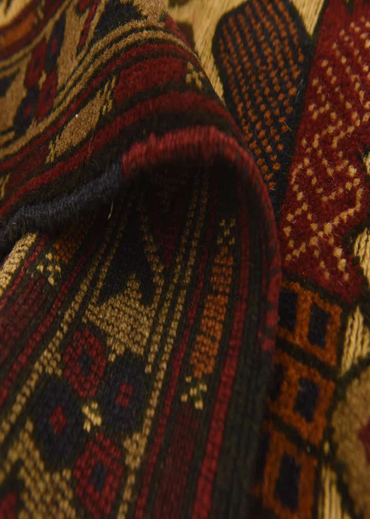 3' x 5' 3 Hand Knotted Sumak Wool Rug