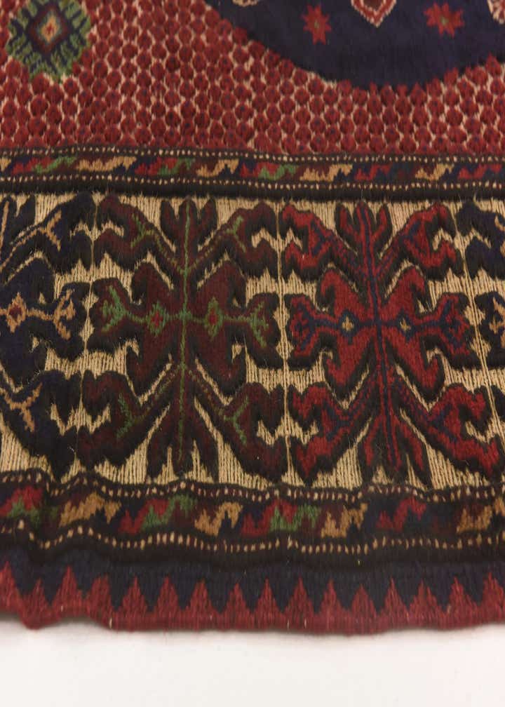 4' 1 x 6' 3 Hand Knotted Sumak Wool Rug