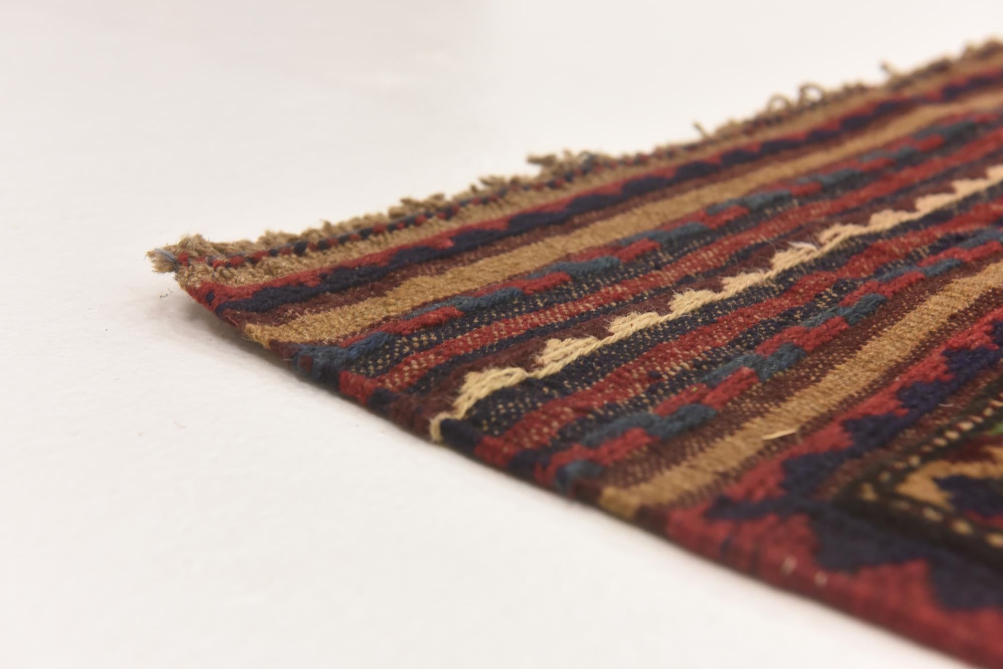 4' 1 x 6' 3 Hand Knotted Sumak Wool Rug