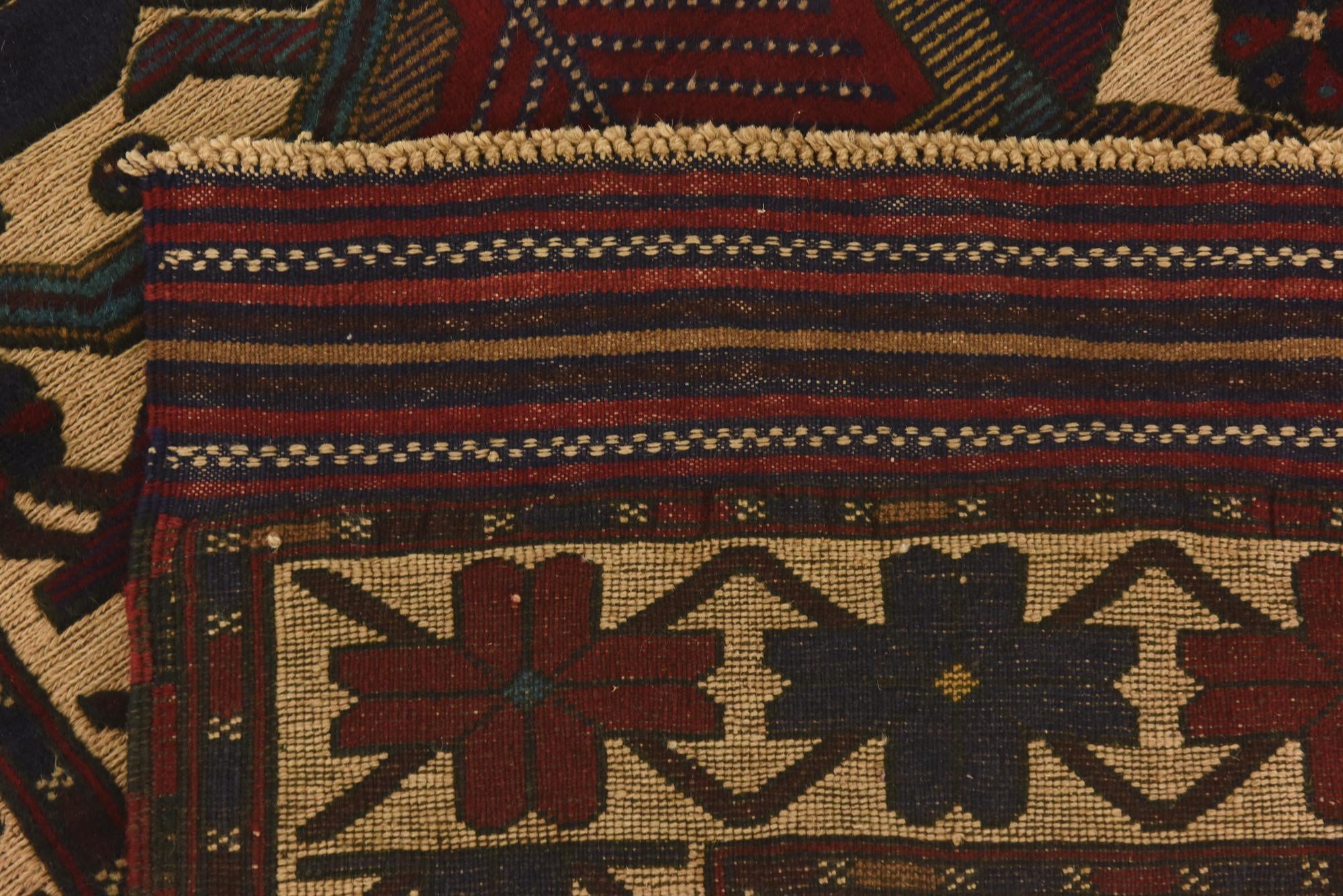 3' 11 x 5' 9 Hand Knotted Sumak Wool Rug