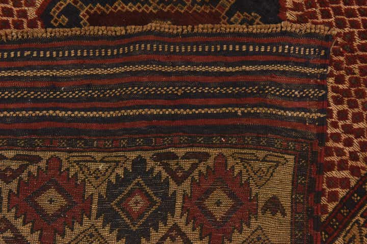 3' 10 x 6' Hand Knotted Sumak Wool Rug