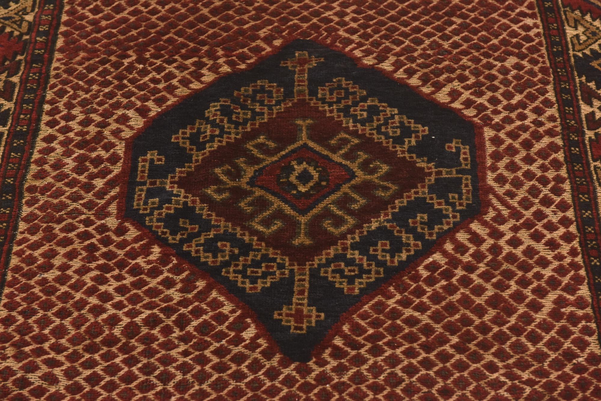 3' 10 x 6' Hand Knotted Sumak Wool Rug