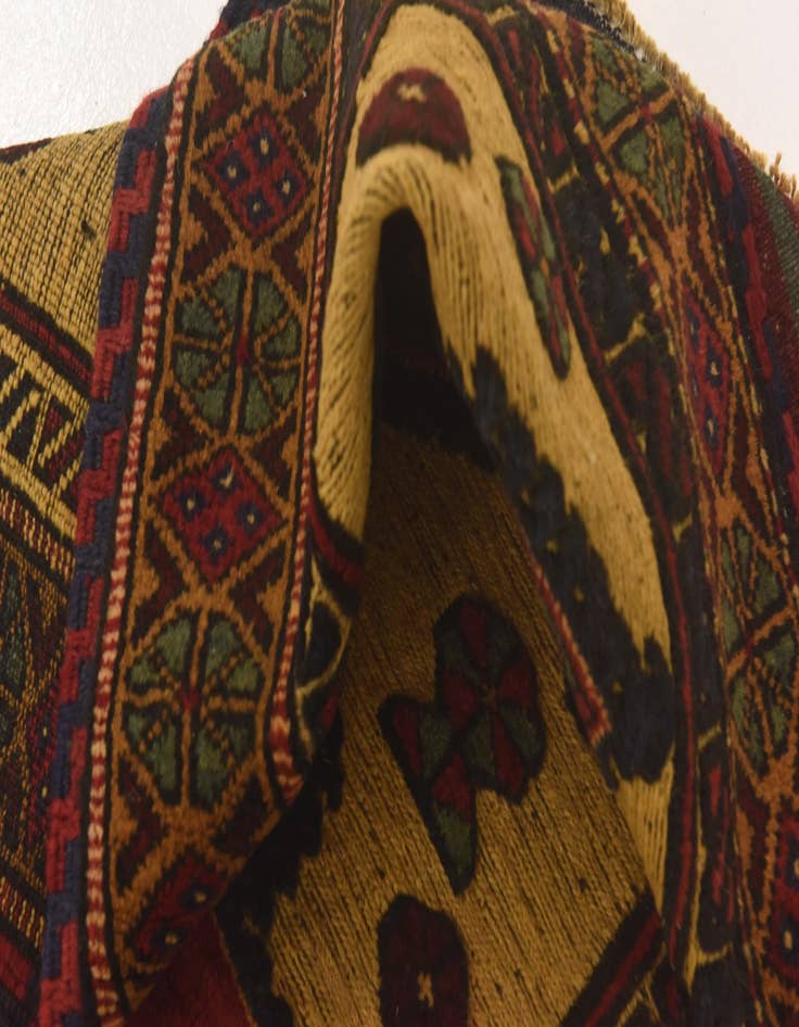 Detail image of 3' x 4' 3 Hand Knotted Sumak Wool Rug