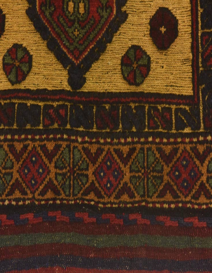 Detail image of 3' x 4' 3 Hand Knotted Sumak Wool Rug