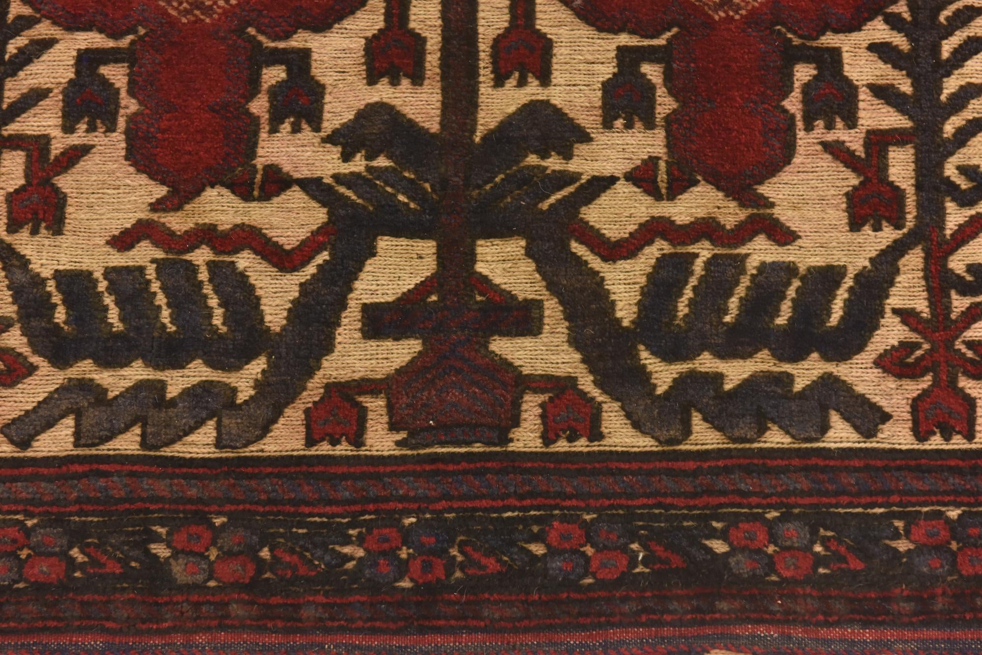 3' x 4' 5 Hand Knotted Sumak Wool Rug