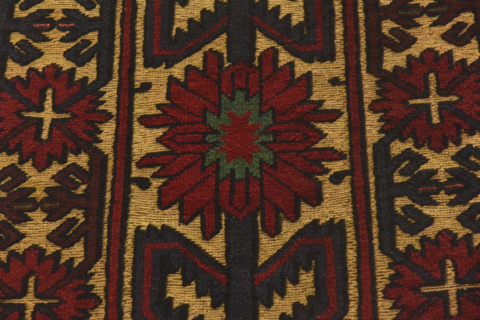 2' 8 x 4' 6 Hand Knotted Sumak Wool Rug