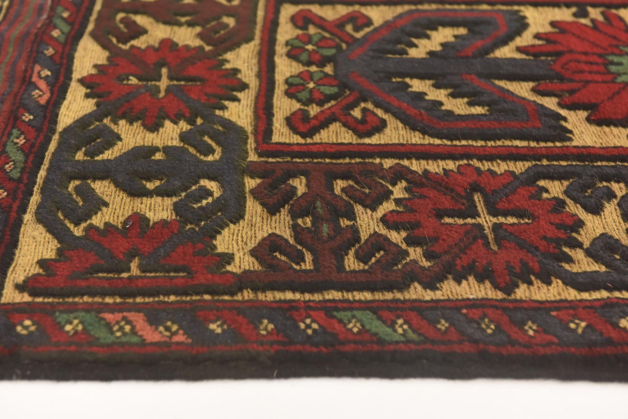 2' 8 x 4' 6 Hand Knotted Sumak Wool Rug