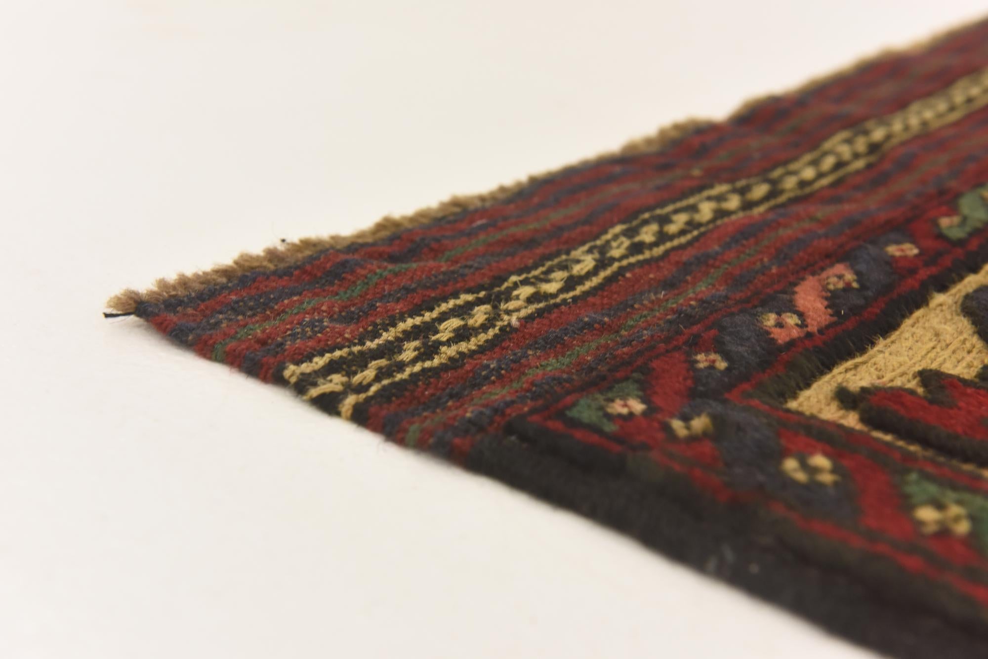2' 8 x 4' 6 Hand Knotted Sumak Wool Rug