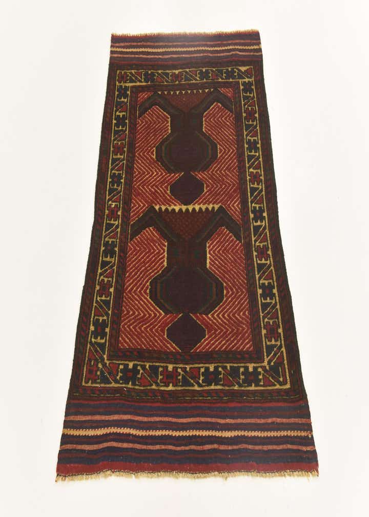 2' 10 x 4' 6 Hand Knotted Sumak Wool Rug