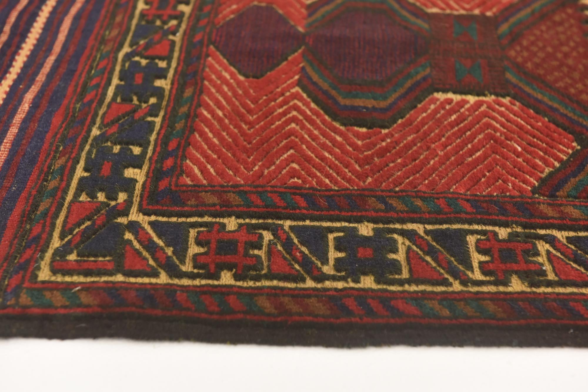 2' 10 x 4' 6 Hand Knotted Sumak Wool Rug