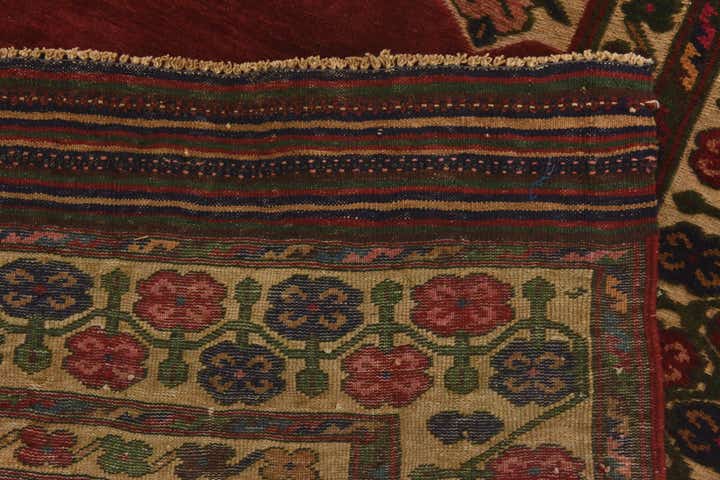 4' 4 x 5' 10 Hand Knotted Sumak Wool Rug