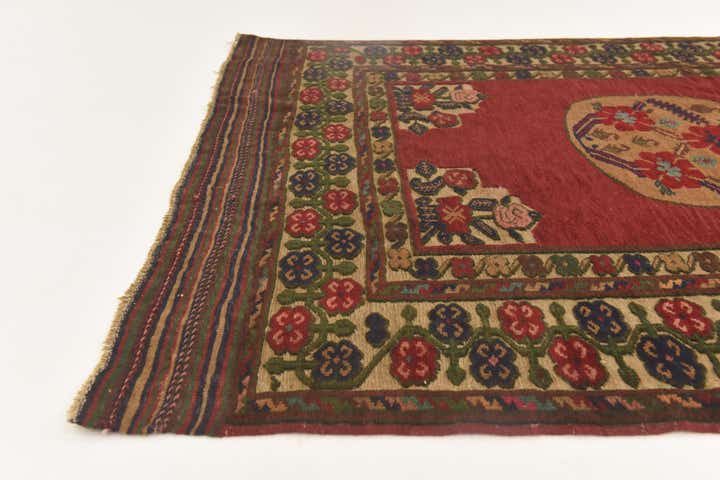 4' 4 x 5' 10 Hand Knotted Sumak Wool Rug