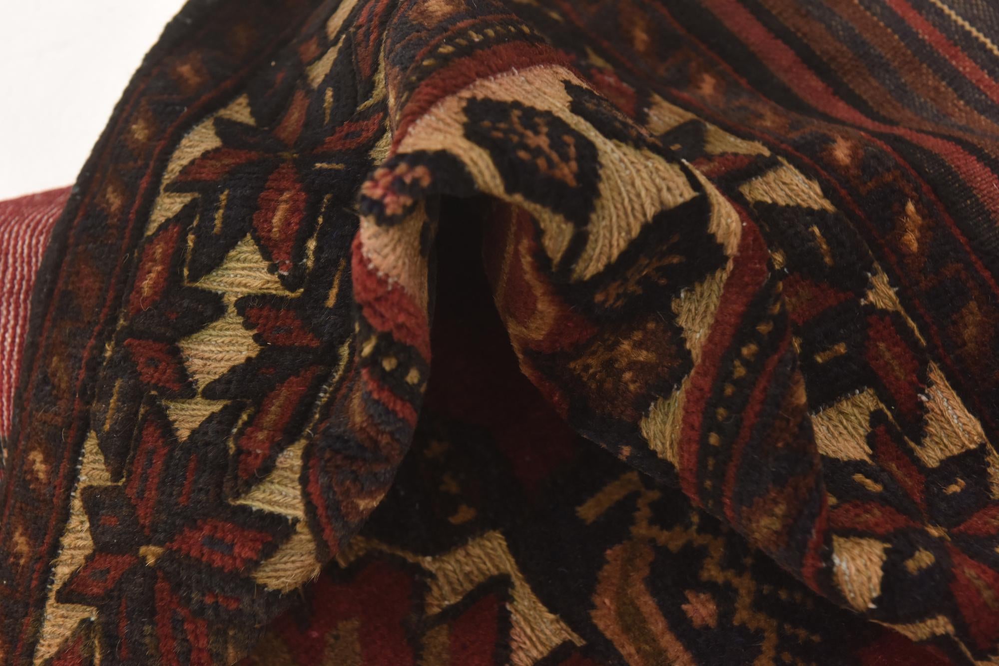 4' 2 x 6' 2 Hand Knotted Sumak Wool Rug