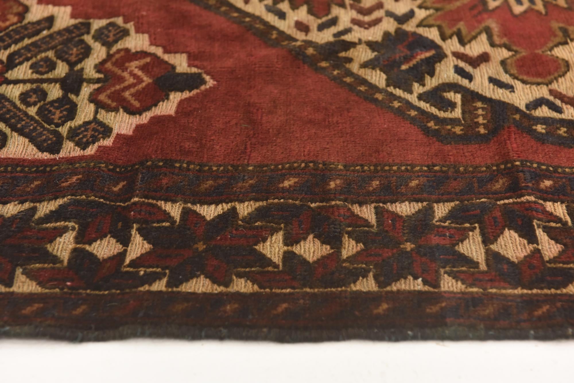 4' 2 x 6' 2 Hand Knotted Sumak Wool Rug