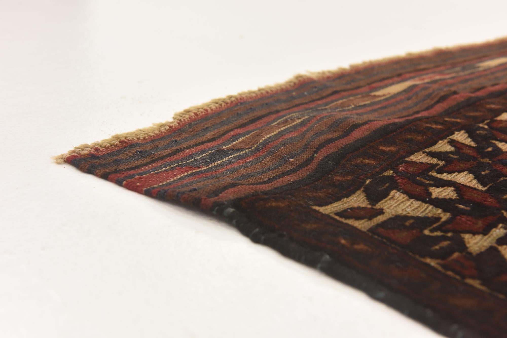 4' 2 x 6' 2 Hand Knotted Sumak Wool Rug