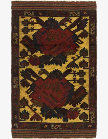 2' 10 x 4' 10 Hand Knotted Sumak Wool Rug