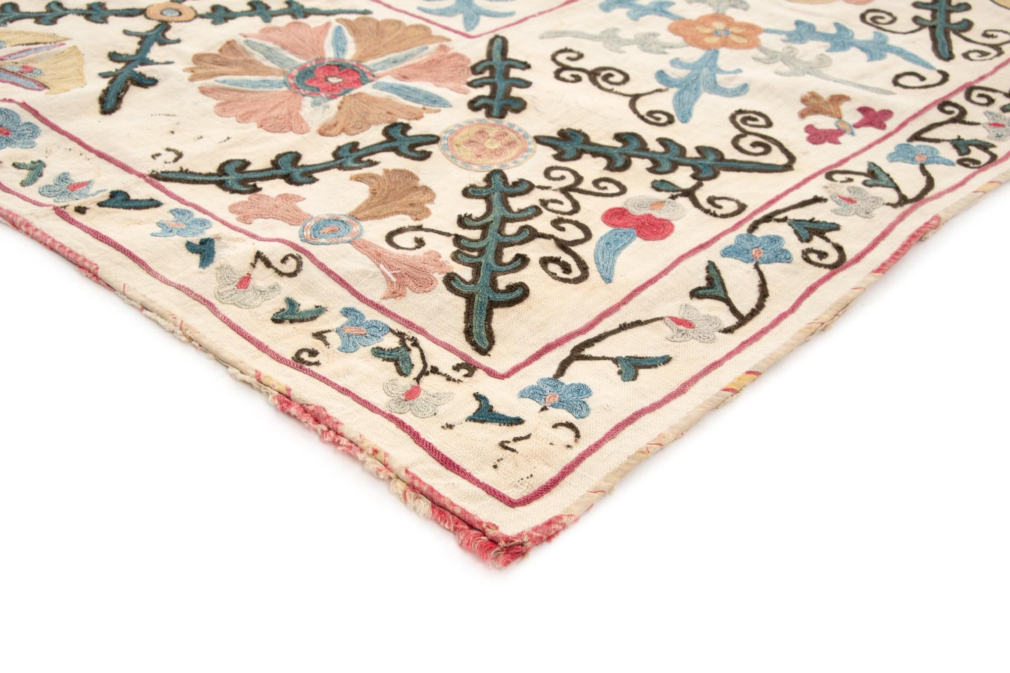 4' 11 x 7' 3 Suzani Rug