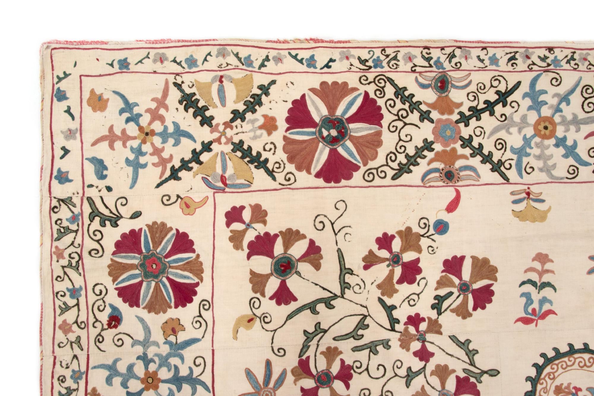 4' 11 x 7' 3 Suzani Rug