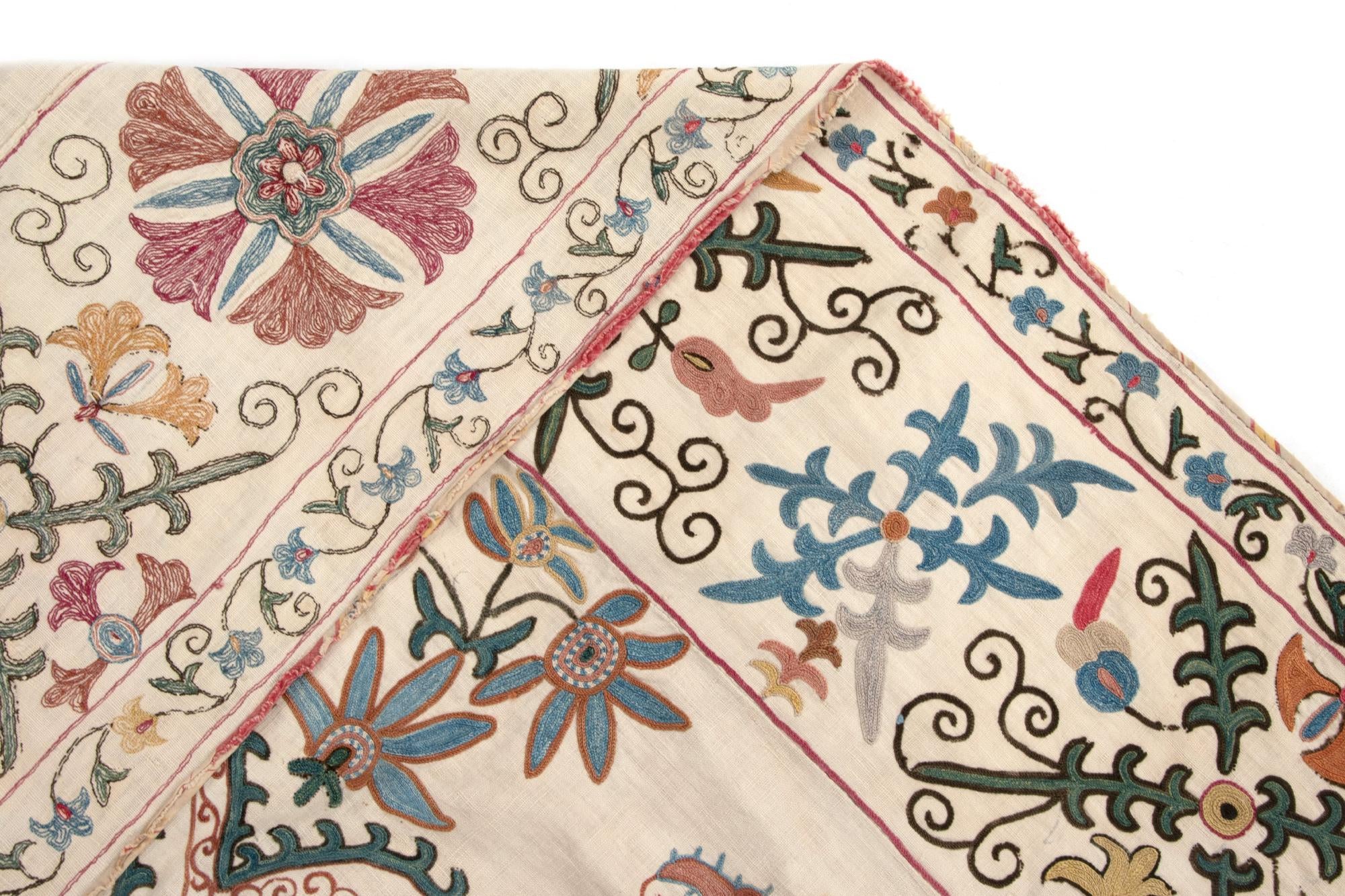 4' 11 x 7' 3 Suzani Rug