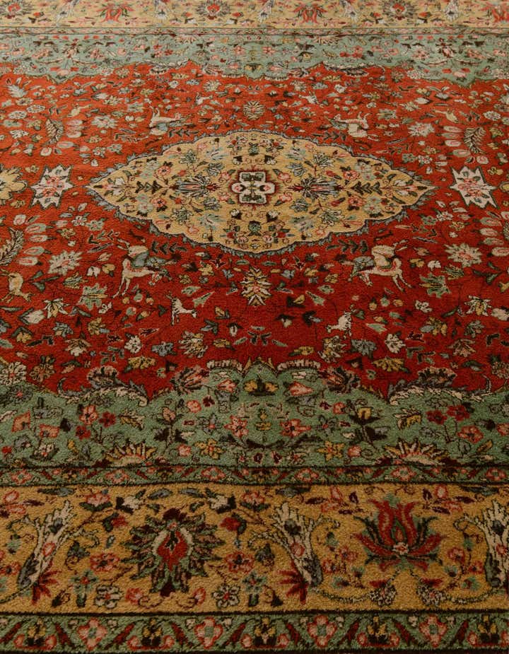 9' 10 x 14' 8 Hand Knotted Tabriz Hadji Jalili Persian Wool Rug