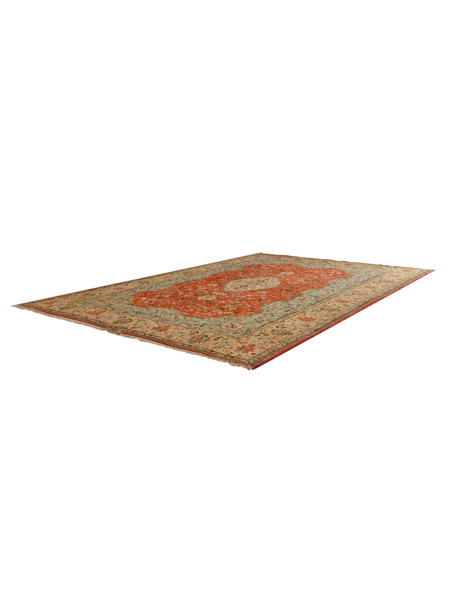 9' 10 x 14' 8 Hand Knotted Tabriz Hadji Jalili Persian Wool Rug