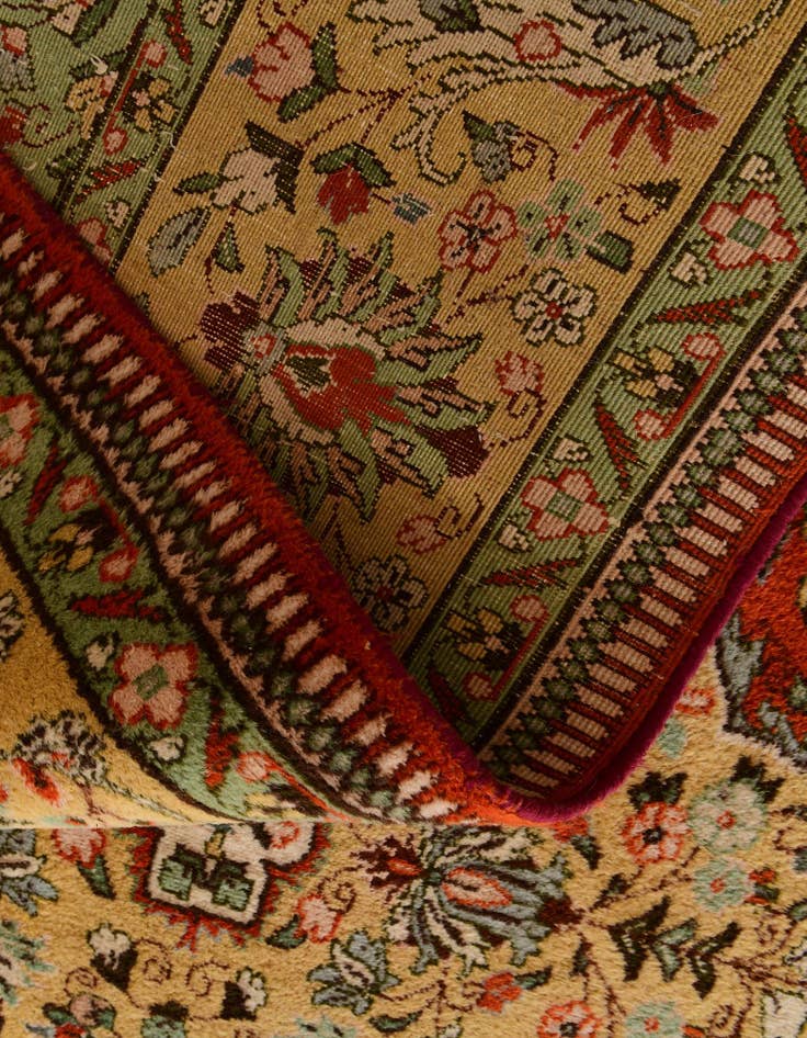 Detail image of 9' 10 x 14' 8 Hand Knotted Tabriz Hadji Jalili Persian Wool Rug