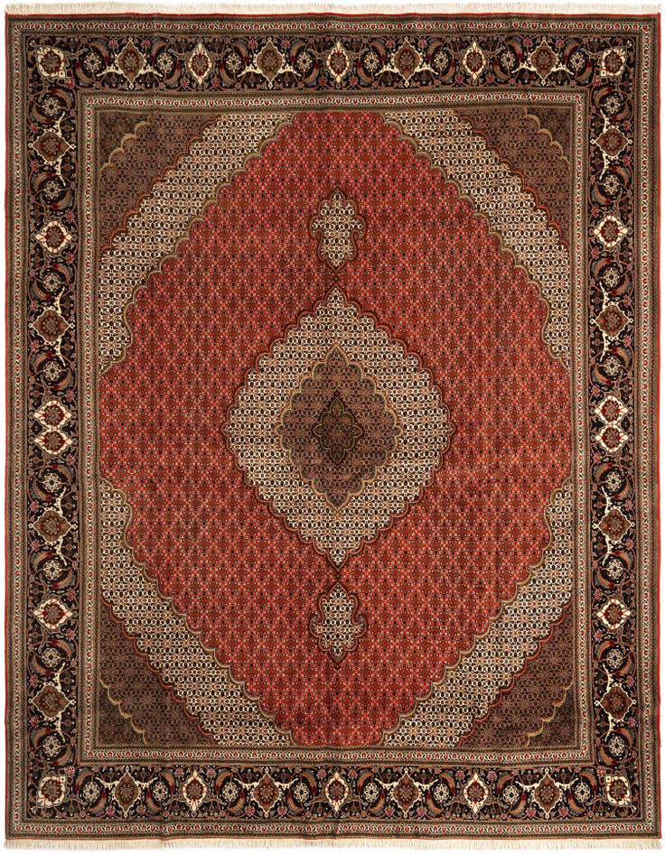 Detail image of 9' 10 x 13' Tabriz Mahi Rug